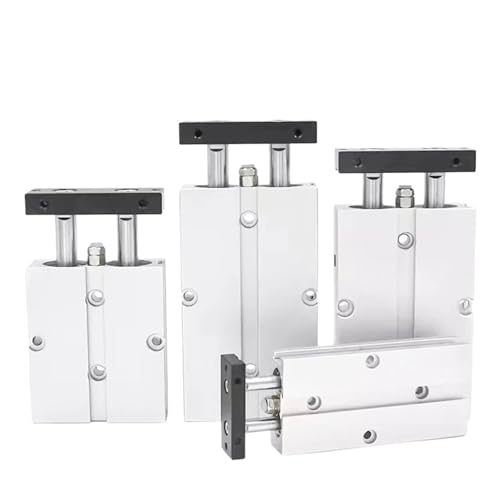 Vérin pneumatique double tige anti-rotation pour guidage précis - 2