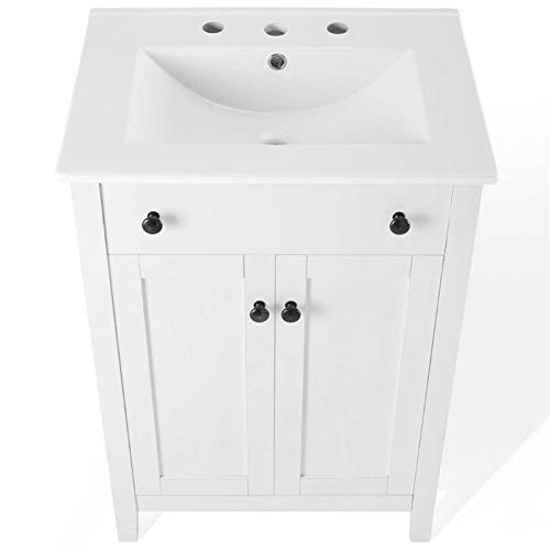 Modway Nantucket 24" Bathroom Vanity In White, 24 Inch #TOP3