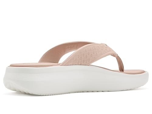 Clarks Cloudsteppers Women's Solevana Post Flip-Flop, Sand Synthetic, 9 Medium US by Clarks - Used condition - Image 3