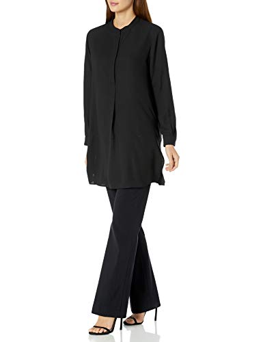Anne Klein Womens Pop-Over Blouse with Covered Placket and Side Slits2
