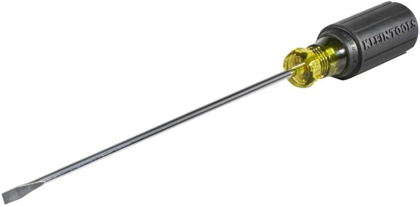 Klein Tools 601-8 3/16-Inch Cabinet Tip Screwdriver, 8-Inch, Made in USA