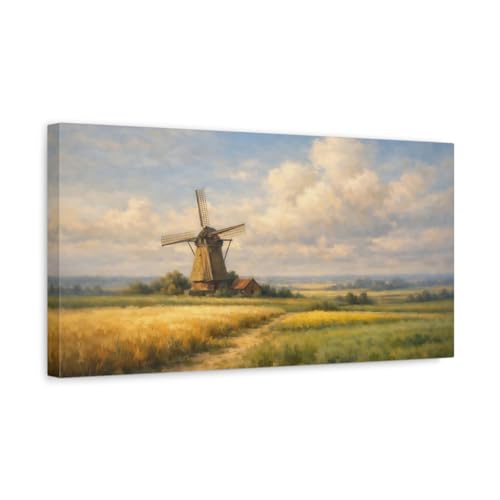 Tableau vintage paysage de nature pour s'évader depuis son salon