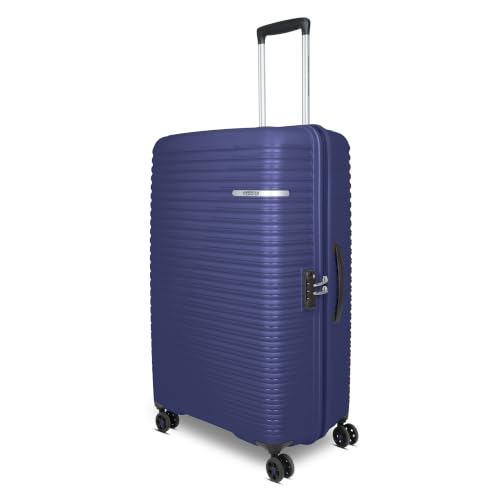 Image of American Tourister Liftoff+|Large Size Check-in Spinner Trolley Bag (79 cm) for Travel|360 8 Wheel Travel Luggage|Hard Case Polypropylene (PP) Suitcase|Mounted TSA Lock|Midnight Blue