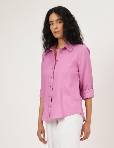 Image of Marks & Spencer Women's Solid Regular Fit Shirt
