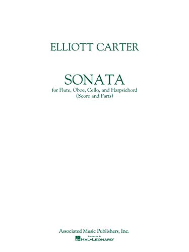 Elliott Carter Sonata partition flûte hautbois violoncelle clavecin édition de prestige - 2
