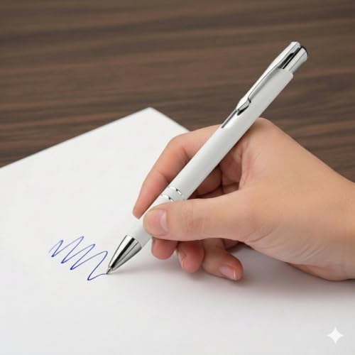 Image of Kajri Gifts Personalized Pen with Name Engraved Wooden Gift Box Best for Gifting, Corporate Gift, Doctor, Advocate, Boss, Employee, Teacher (TicTak Wht)