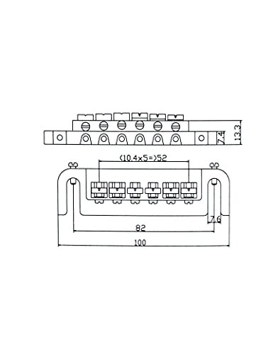 Bogart Adjustable Wraparound Guitar Bridge Combined Bridge Tailpiece Compatible With Les Paul Lp Sg Style Electric Guitar Black. Lybm 004-Black #TOP3
