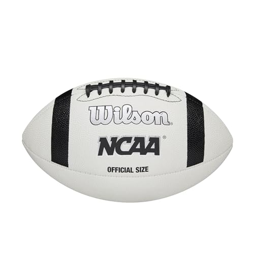 WILSON NCAA Classic Football - Official Size, White