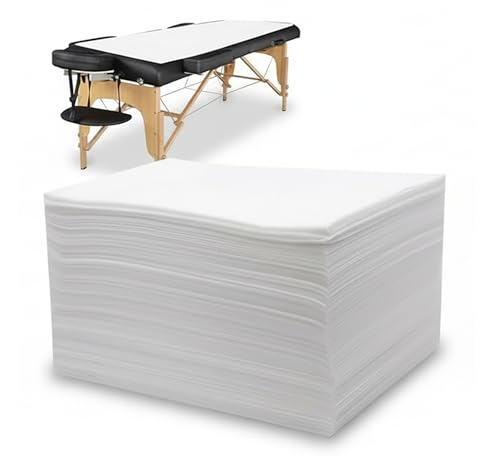 Image of Arihant 10 pcs Disposable Bedsheet SOR Salon, Spa, Parlor, Massage Table, Travel, Hotels (White, 30x72inch) 30 GSM Thickness Non-Woven Fabric