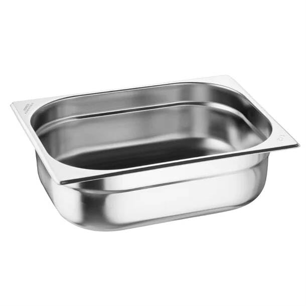 Nisbets Essentials Gastronorm - Vassoio da 1/2 in acciaio INOX, 100 mm