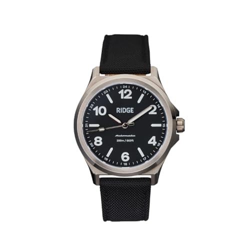 Image of Ridge Titanium Field Watch 40mm | Miyota 9039 Automatic Movement | Durable Watch for Men with 200 Meter Water-Resistance and Interchangeable Straps