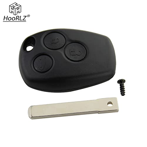 HooRLZ Vauxhall Vivaro Key Fob Replacement For Vauxhall Vivaro R-enault Clio Scenic Twingo Kangoo Modus Dacia Logan Remote Car Key Cover Case, 3 Button Clio Key Fob, Vauxhall Key Fob - With Blade