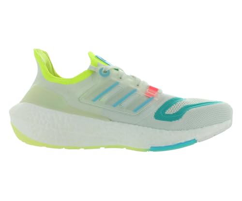 Image of adidas Ultraboost 22 Mens Shoes Size 14, Color: White Tint /Sky Rush /Mint Rush /Off-White