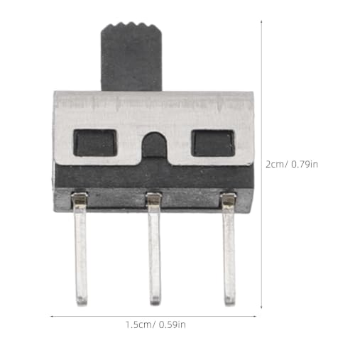 Interruptor deslizante SPDT mini con terminales rectos que evitan fallos de conexión PCB 7