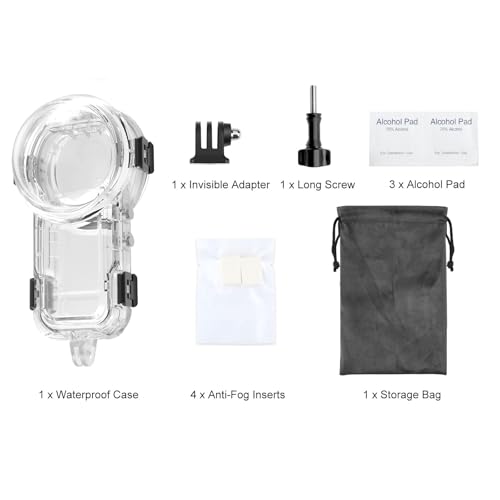 Insta360 X5 étui de plongée invisible boîtier étanche accessoires 60m - 7