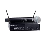Shure SLXD24/B58 Digital Wireless Microphone System - Includes SLXD2 Handheld Transmitter with BETA 58A Vocal Mic Capsule and SLXD4 Single Channel Rack Mount Receiver | G58 Band (SLXD24/B58-G58)