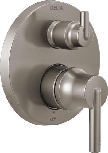 DELTA FAUCET T24859-SS, Stainless Trinsic Contemporary Monitor 14 Series Valve Trim with 3-Setting Integrated Diverter