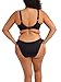 Elomi Plus Size Plain Sailing Plunge Bikini Top 42H, Black