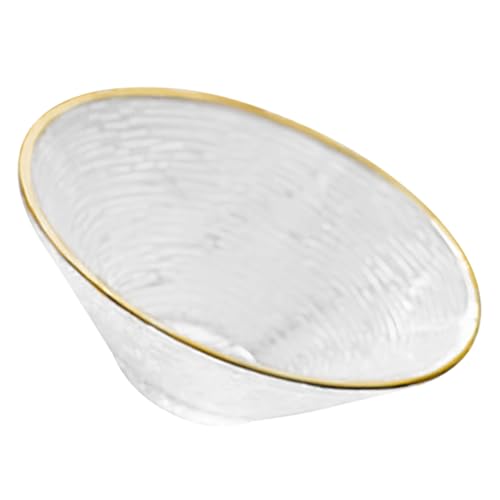 VALICLUD Ciotola in Vetro Ciotola per Insalata Realizzata in Vetro Resistente per Servire Frutta Insalate e Snack Liscia e Comoda da Usare per Feste e Uso Quotidiano