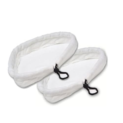 2 X Replacement Pads for The Hot Mop Steam Mop (Green and Orange Versions)