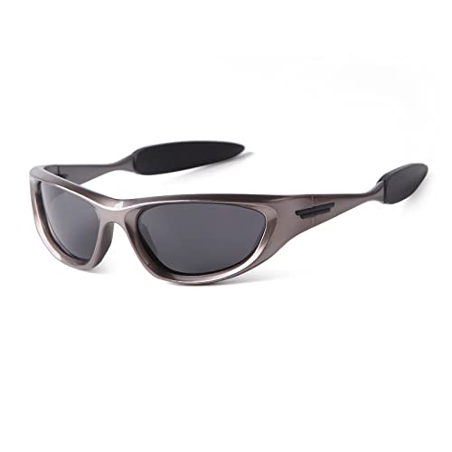 ADE WU Polarized Sports Sunglasses Women Men, Polarized Oval Sunglasses for Driving Cycling Outdoor Sun Glasses Trendy