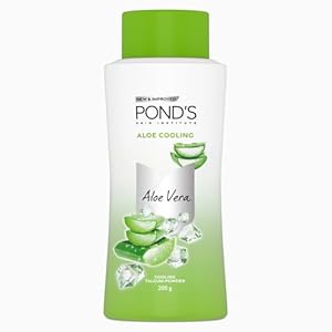 POND'S Aloe Cooling Powder, 200g, for Instant Cooling and Refreshing Relief in Summer, with 100% Aloe Extract, 3X Cooling Effect, Long-Lasting Fragrance 26 310iN9EMGrL. SL500 . SS300