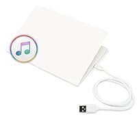 Audiogrußkarte – personalisierbare Grußkarte mit Sound, 16 MB Speicher für Musik & Sprachnachrichten, USB-Anschluss, wiederaufladbarer Akku, blanko zum Selbstgestalten – individuelle Geschenkidee
