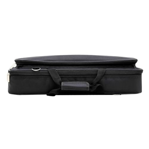 AZURAOKEY 16/17 Hole Flute Case Carrying Bag Waterproof Flute Storage Bag Anti Shake Flute Carrying Bag Plush Lining for Woodwind Musical Instrument