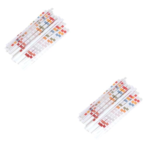 Mipcase 2sets Hot Tub Water Test Strips 14-in-1 Pool Ph Tester Hardness 50 Strips Ph Paper Portable 50pcs*2