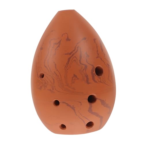 Toddmomy Educational Portable 8 Hole Pottery Ocarina Boys and Girls' Music Instrument for Fun Relaxation