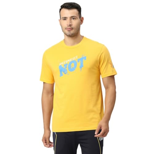 Image of playR Men's Graphic Print Regular Fit CSK Definitely Not Tee