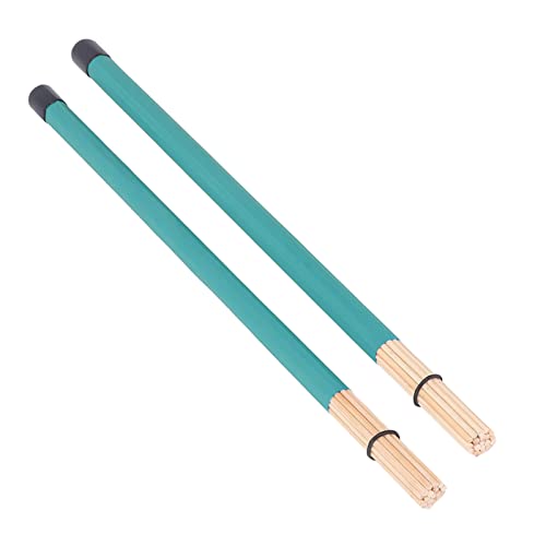 Pincéis de marreta para bateria, escova de bateria 2 peças design bonito para jogar (verde)
