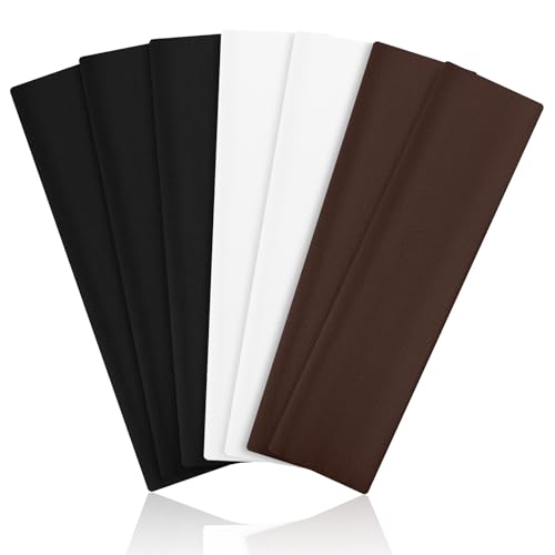 Tumurup - Tumurup Stirnband Damen Sport, 7 Stück Haarband Damen Dünn Elastisch Haarbänder Antirutsch Headband Weiches Hair Band Yoga Fitness Laufen (Schwarz, Weiß, Braun) - -15%