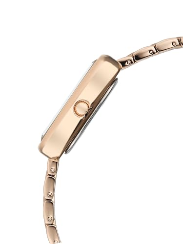 Image of Fastrack Vyb Aurora with Quartz Analog Purple Dial Rose Gold Alloy Strap Watch for Girls - FV60128WM01W