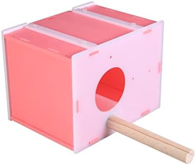 Hohopeti Birds Cockatiel Nesting Box Birdy Birds Supplies Garden Bird Nesting Box Bird Station House Thermal Supplies Incubator Pet Wood Bird Breeding Box Plastic Bird Breeding Box Dovecote