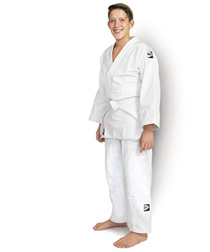 GREEN HILL JUDOGI Club 450g/m2 Kimono Judo GI Unisex (Bianco, 170 Large Fit)