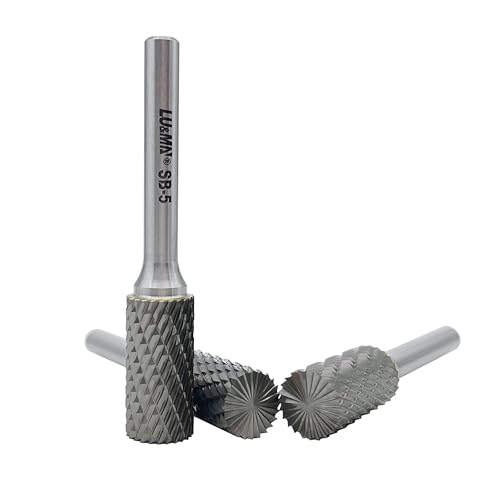 Juego de 6 fresas de carburo SB-5 y SF-5 con vástago 1/4" miniatura 5