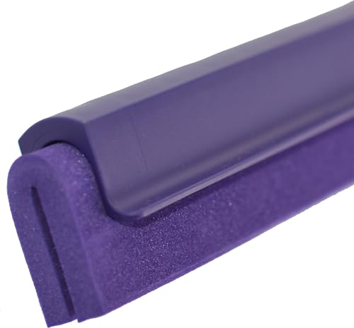 Image of SPARTA 4156868 Plastic Double Foam Squeegee, Commercial Squeegee With Durable Contruction For Cleaning, Commercial, Residential, 24 Inches, Purple, (Pack of 6)