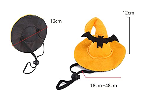 Dzrig Halloween Dog Hat,Funny Pet Headgear Adjustable Bat Headdress Witch Hat For Dog Cat Pet Party Accessories Costume Supplies #TOP1