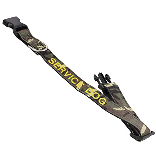 Mondo Medical Emotional Support Service Dog Collar - 15.5 to 24in Camo Large Dog Collar for Large Sized Dogs