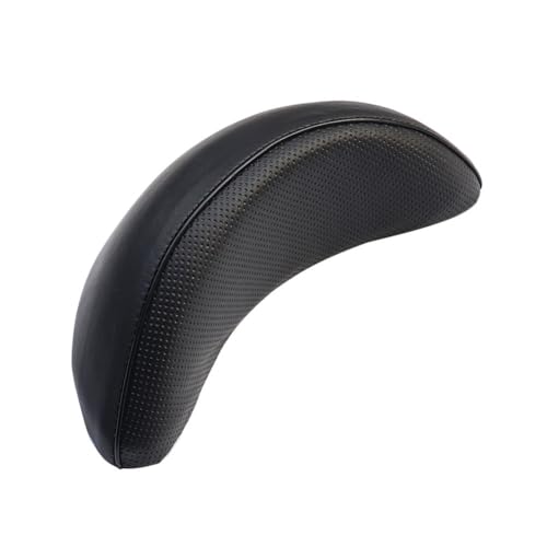Dossier passager moto en cuir noir pour scooter et siege confort