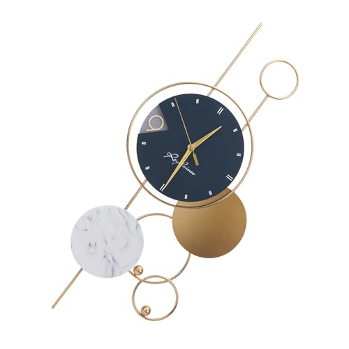 Texture marbre pour l'horloge murale moderne et silencieuse