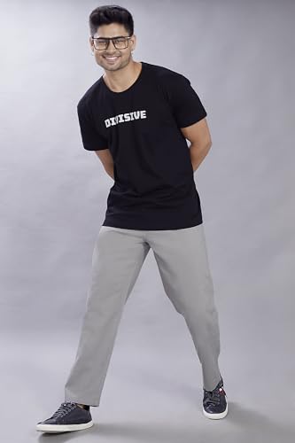 Image of DIVISIVE Men's Relaxed Fit Front Pleated Cotton Linen Blend Trousers