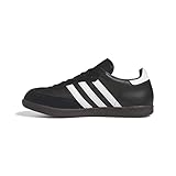 adidas Samba Leather, Zapatillas Bajas Hombre, Negro (Core Black/FTWR White/Core Black), 42 EU