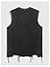 SOLY HUX Men's Gothic Tank Tops Funny Graphic Sleeveless Distressed Vest Shirts Y2k Streetwear Black Graphic Large