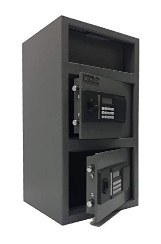 SOUTHEASTERN F2714EE Double Door Money Drop Depository Safe with Quick Access Electronic Lock