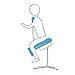 QIQIDEDIAN Chaise Ergonomique Ergonomique Genoux Chaise Orthopédique Tabouret Tabouret Réglable Convient for Les Enfants De 1.1m to 1.45m (Color : Blue, Size : with Pedals)