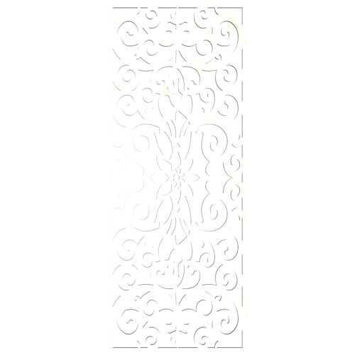 Image of Buel Decorative Pierced Fretwork Wood Wall Panels, 9 3 /8 inchW x 24 3 /8 inchH x 1 /4 inchT, Birch