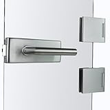 serrure porte verre magasin CARACTÉRISTIQUES : Ensemble porte en verre Como incluant boîtier de serrure, parties de cadre pour huisserie bois, paire de poignées | Couleur : acier inoxydable | Sens de serrure DIN gauche/droite | Épaisseur verre 8 mm | Longueur serrure 165 mm | Largeur serrure 66 mm | Charnières Pro (3 pièces)