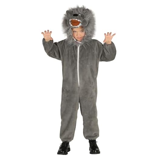 Guirca- Disfraz lobo, Talla 3-4 años (87490.0)